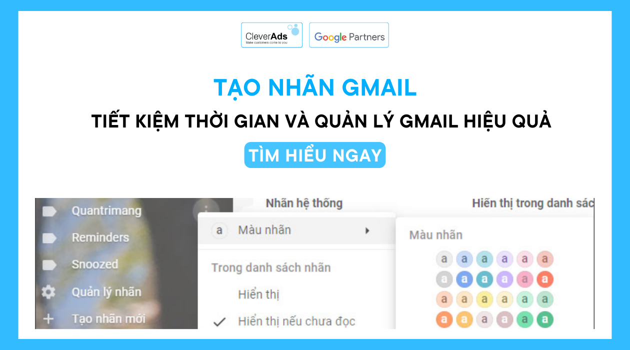 Tạo nhãn Gmail – Tiết kiệm thời gian và quản lý Gmail hiệu quả